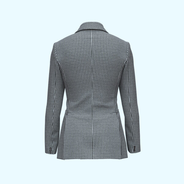 3D Men’s Houndstooth Double-Breasted Blazer - Image 2