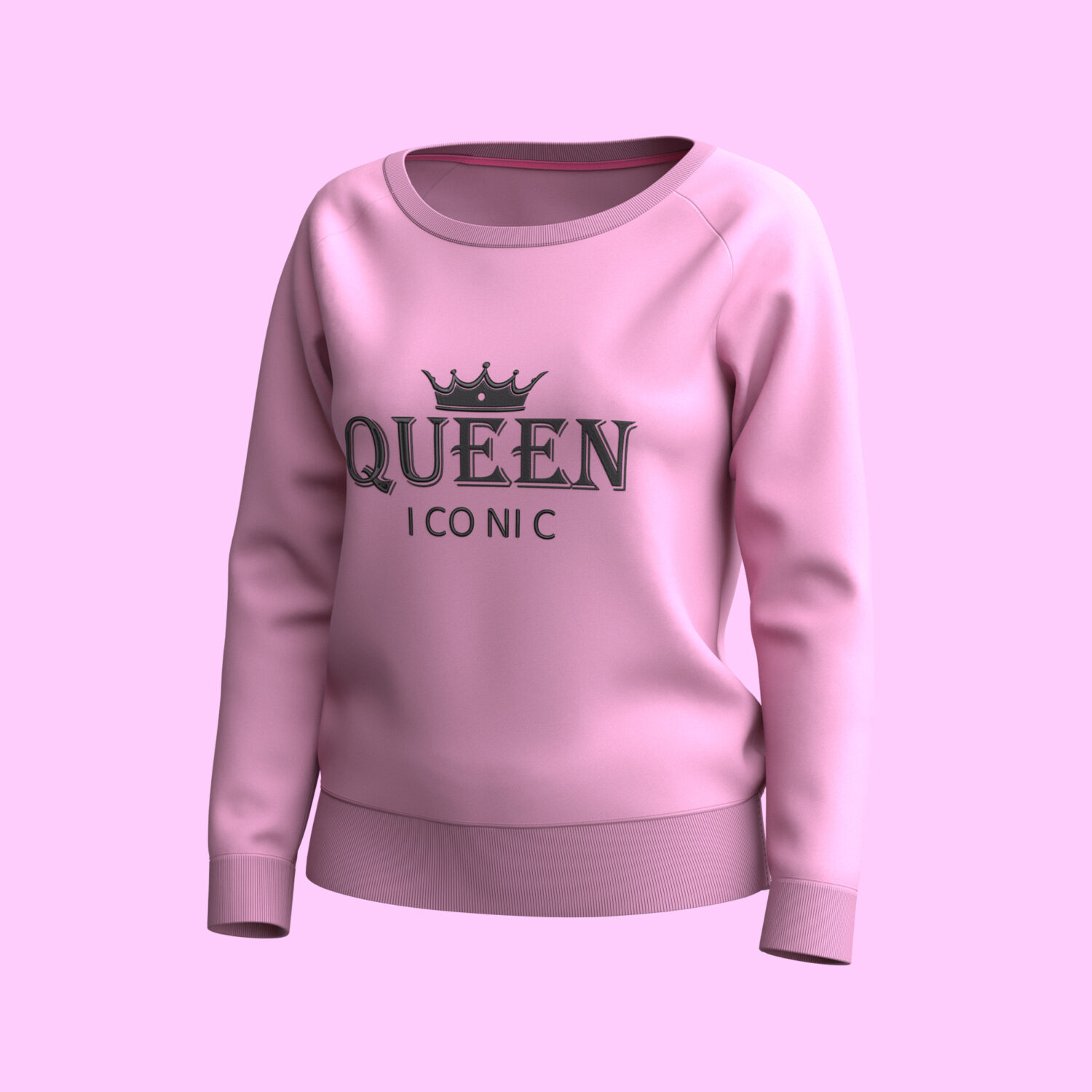 Women's Digital Sweatshirt 3D apparel product view 1