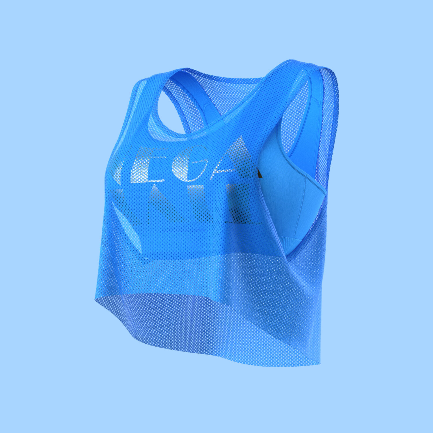 Women's Digital Two Layer Tank Top 3D apparel product view 2