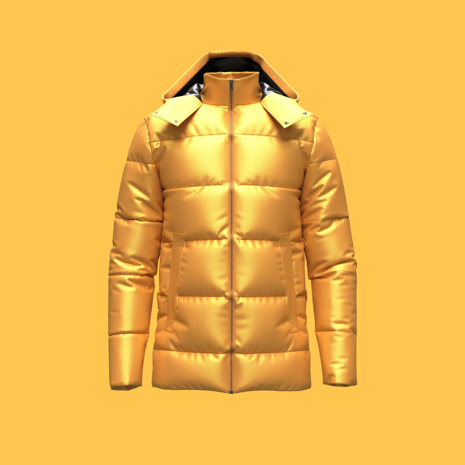 3D Digital Lightweight Puffer Jacket