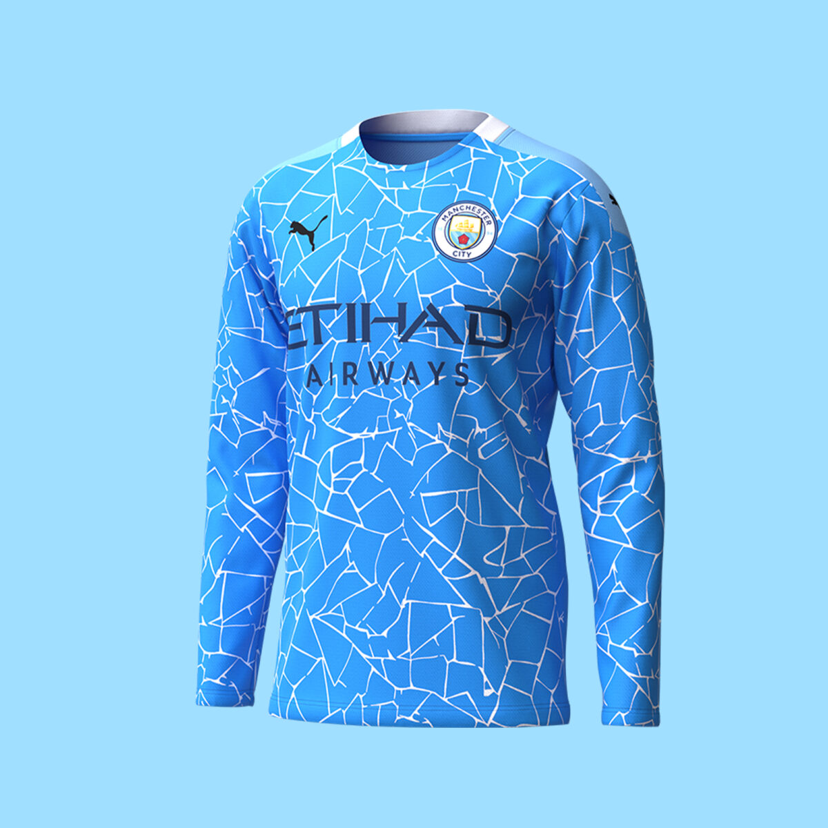 High-Fidelity 3D Soccer Jersey Model: Manchester City - Image 3
