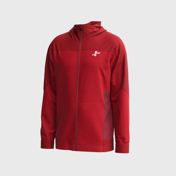 High-Fidelity 3D Hoodie Model: Premium Red Zip Hoodie - Image 2