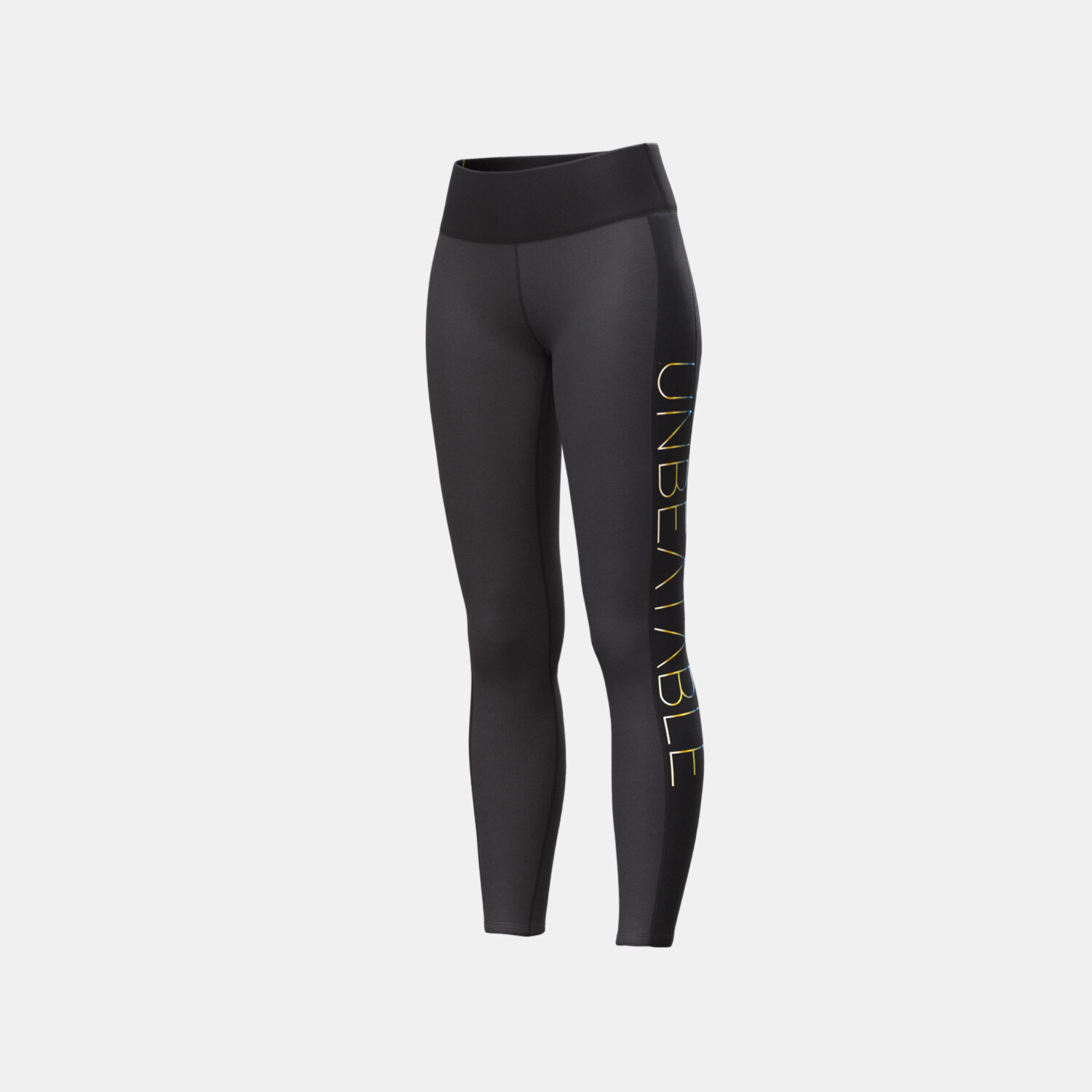 Women's Black Pocket Sports Leggings 3D apparel product view 2