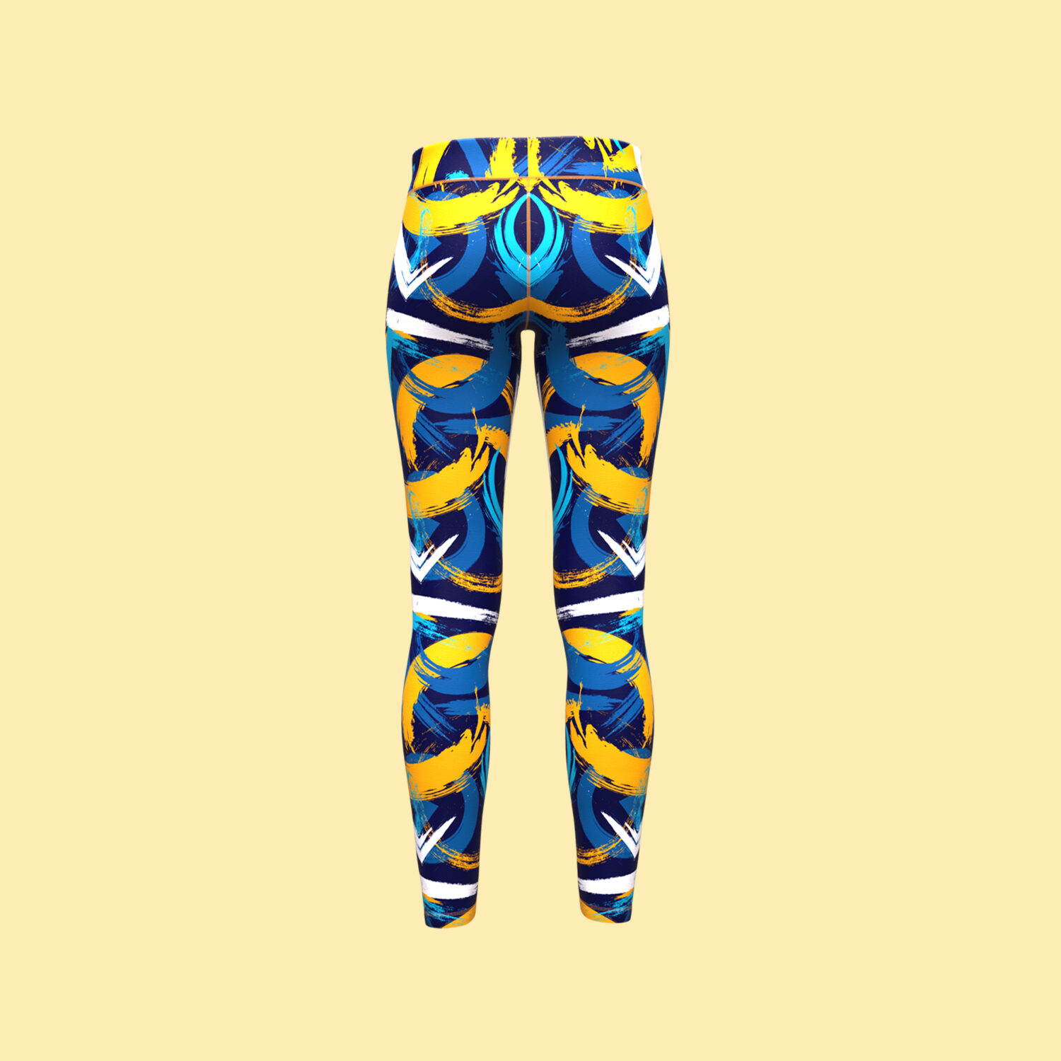 Women's Abstract Leggings 3D apparel product view 1