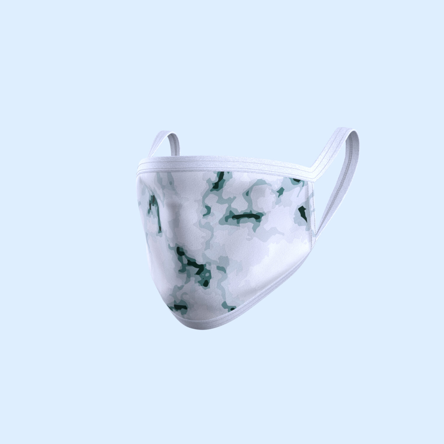 Virtual Face Mask 3D apparel product view 3