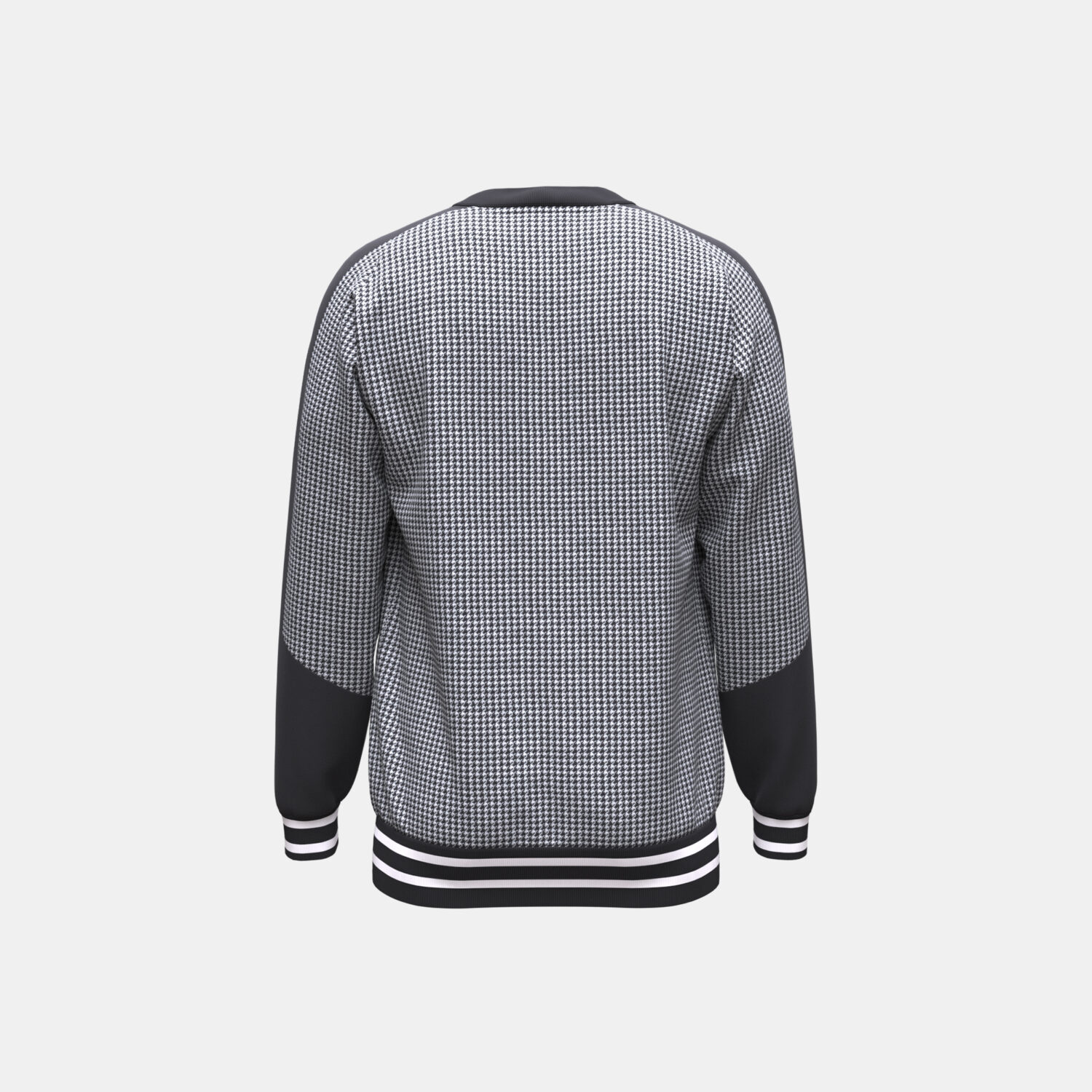 Men's Digital Houndstooth Sweatshirt 3D apparel product view 1