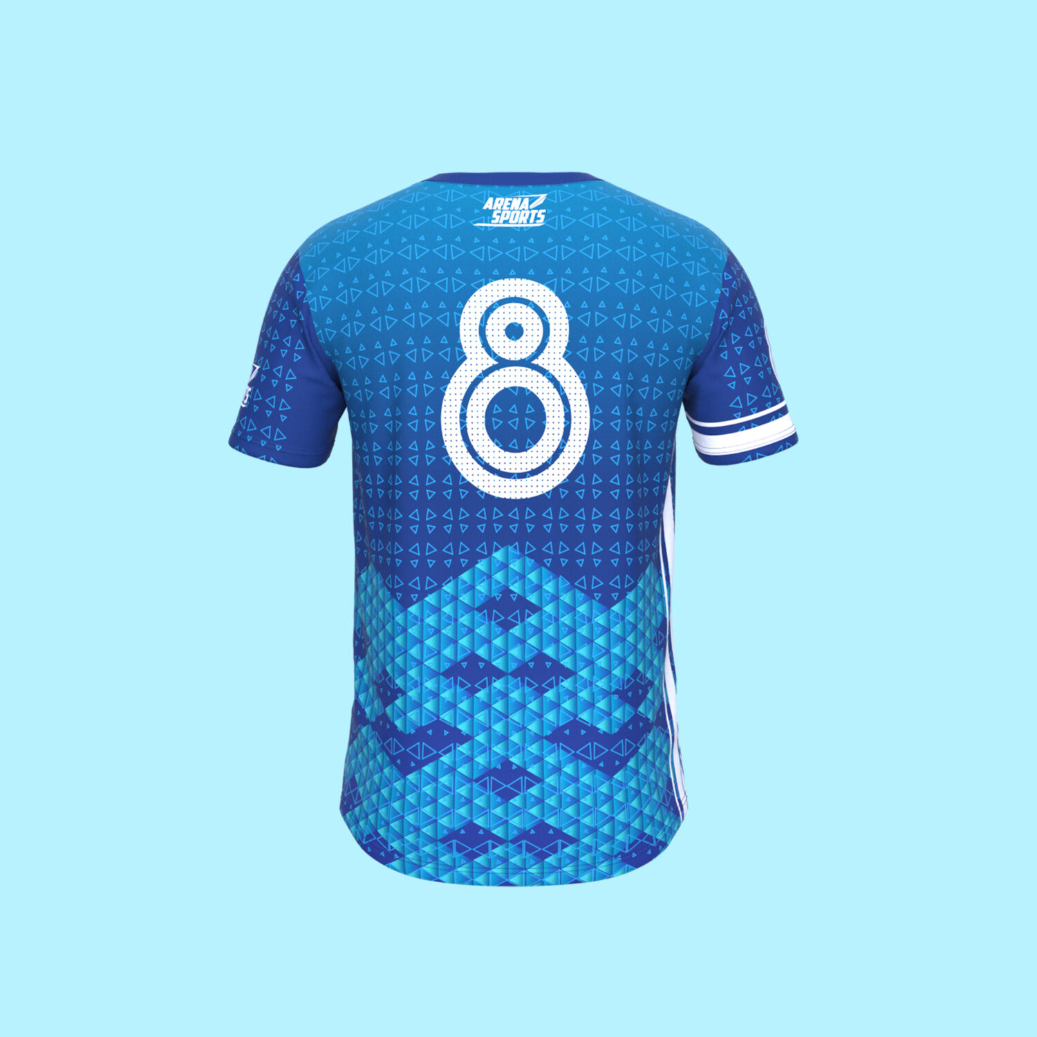 Men's Digital Soccer Jersey 3D apparel product view 4