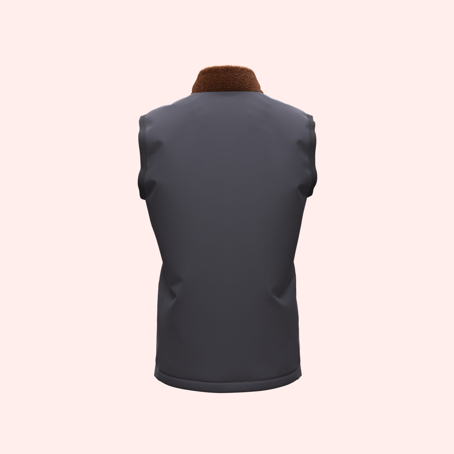 Men's Virtual Turtleneck Vest 3D apparel product view 1
