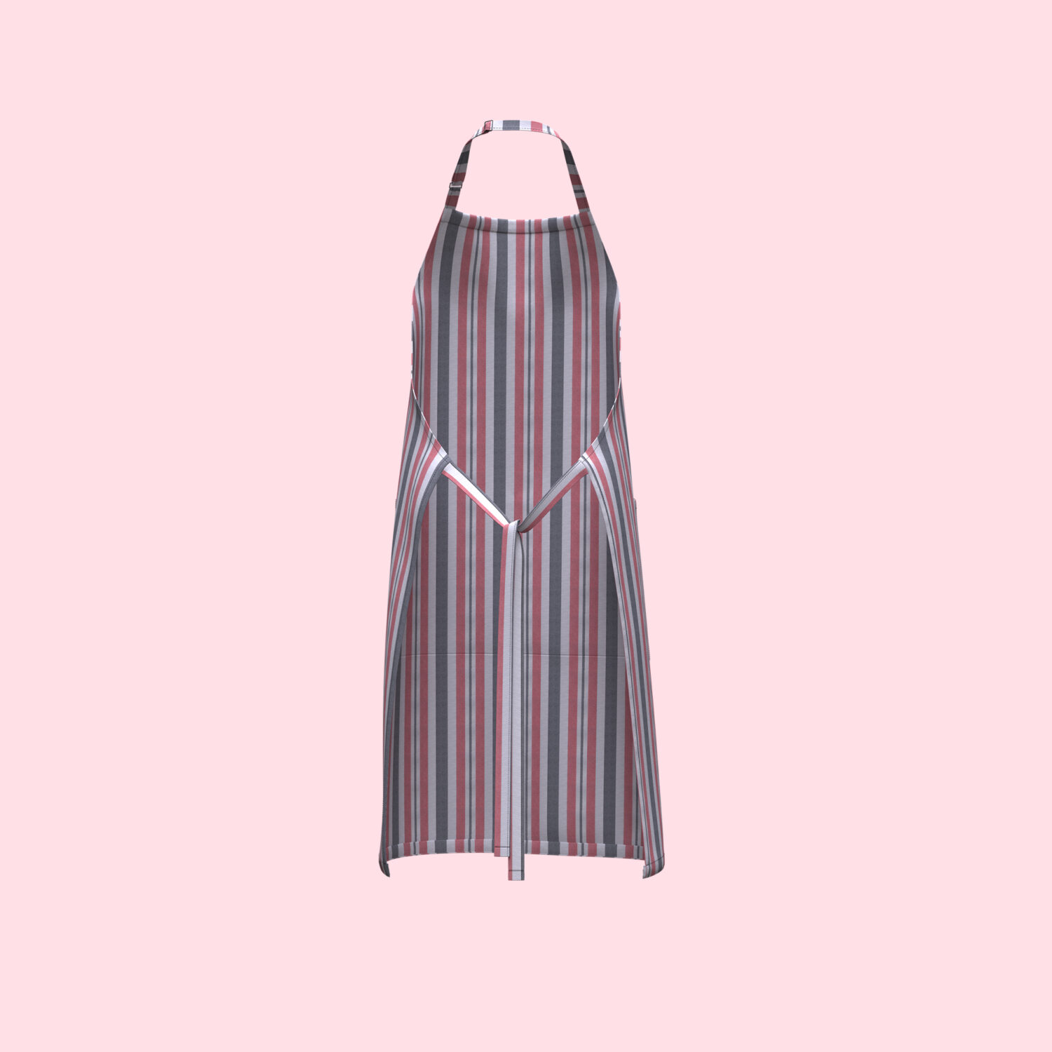 Chef's Stripe Apron 3D apparel product view 1