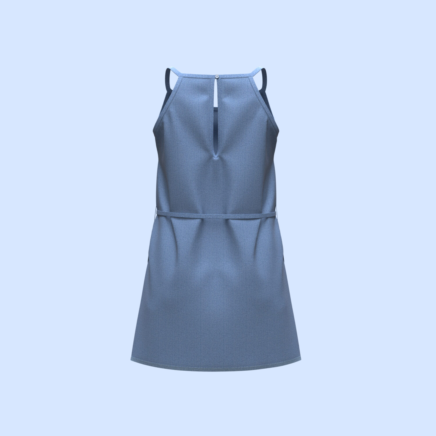 Women's Sleeveless Dress 3D apparel product view 1