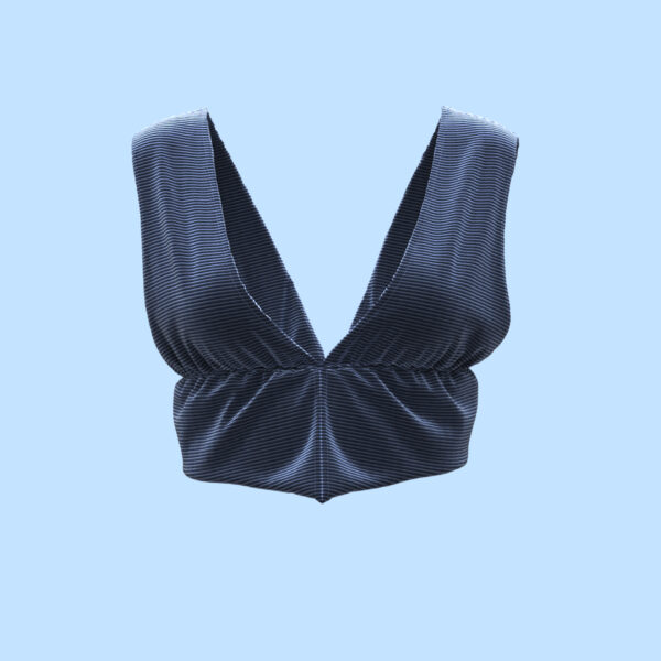 Digital Sleeveless Crop Top
