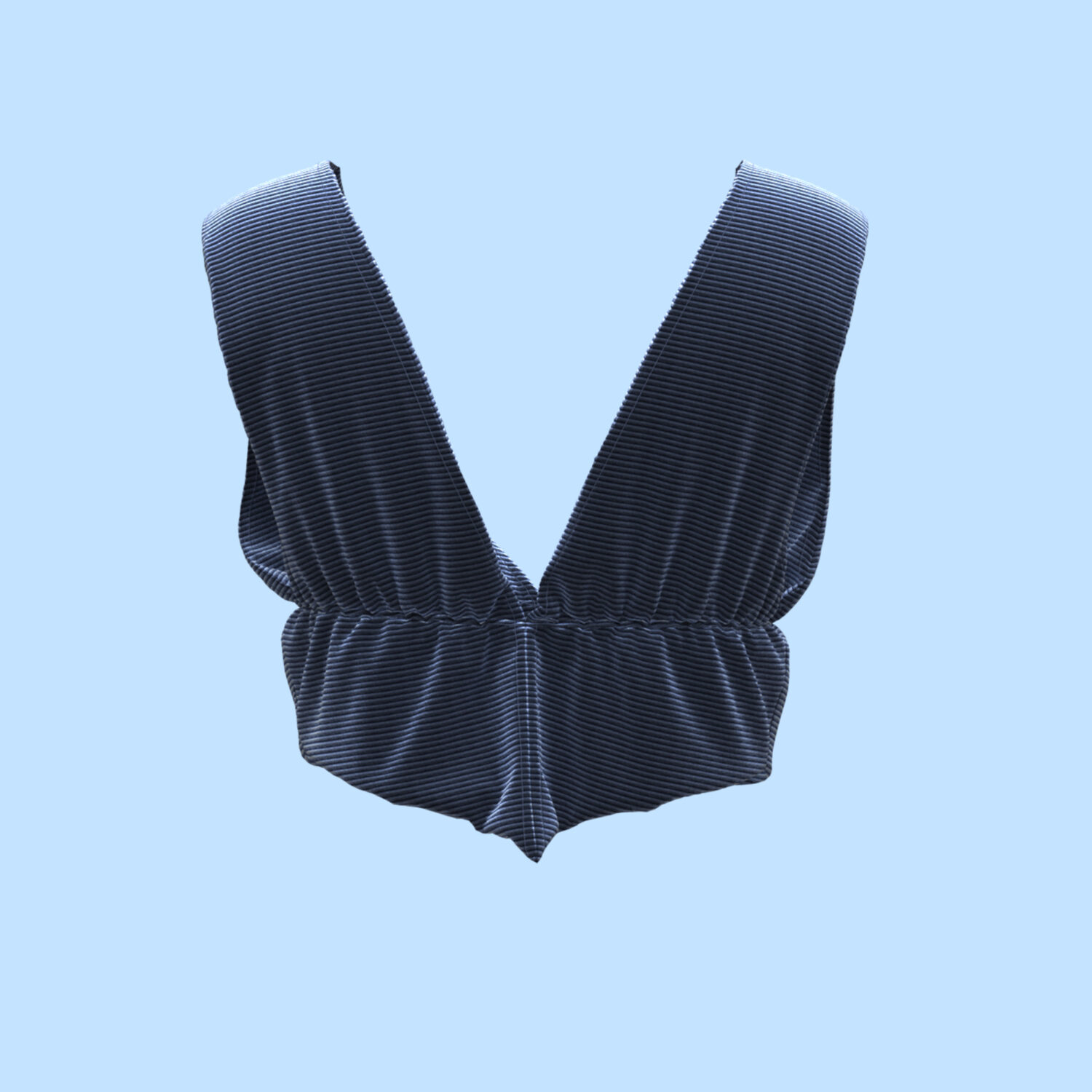 Digital Sleeveless Crop Top 3D apparel product view 1