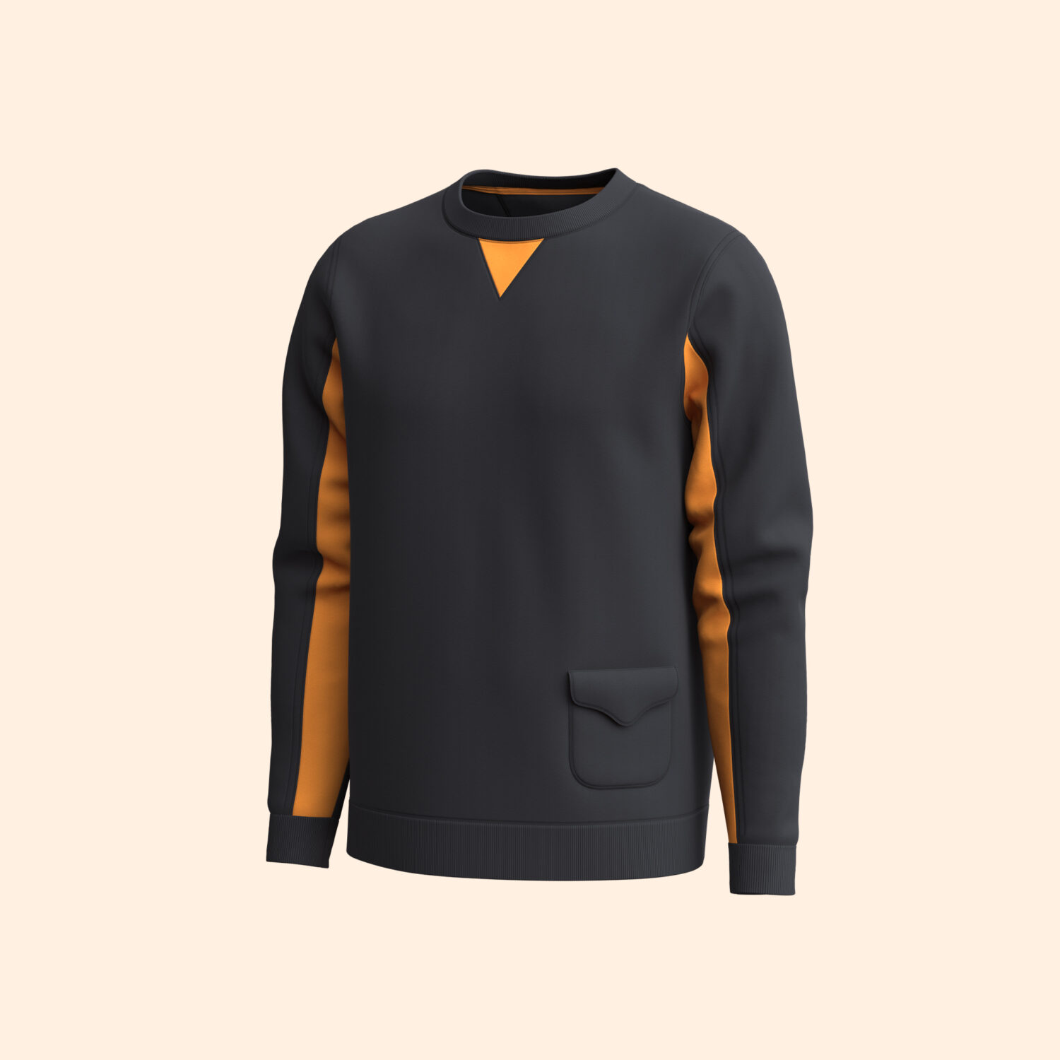 Men's Fashionable Sweatshirt 3D apparel product view 1