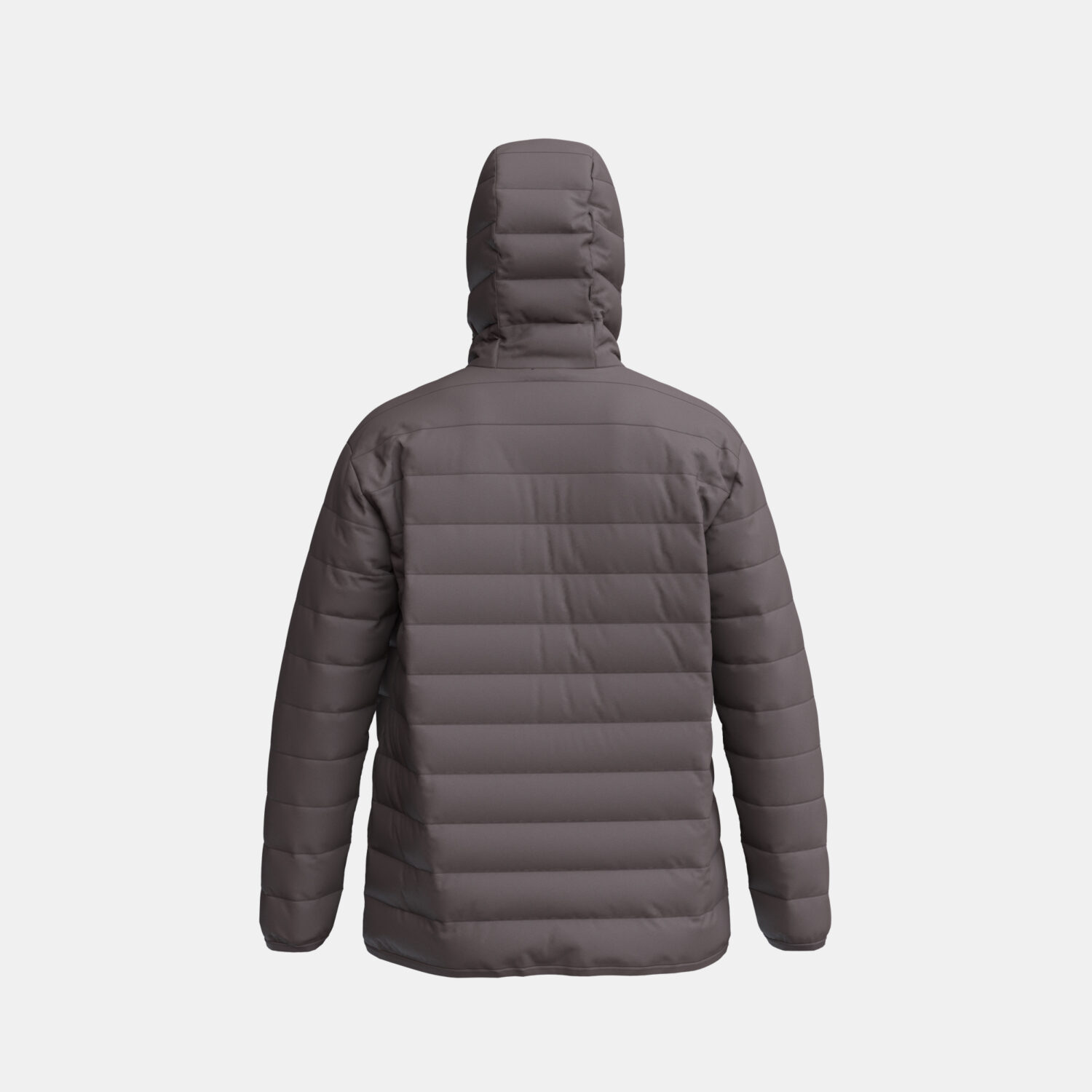 Men's Hooded Puffer Jacket 3D apparel product view 1