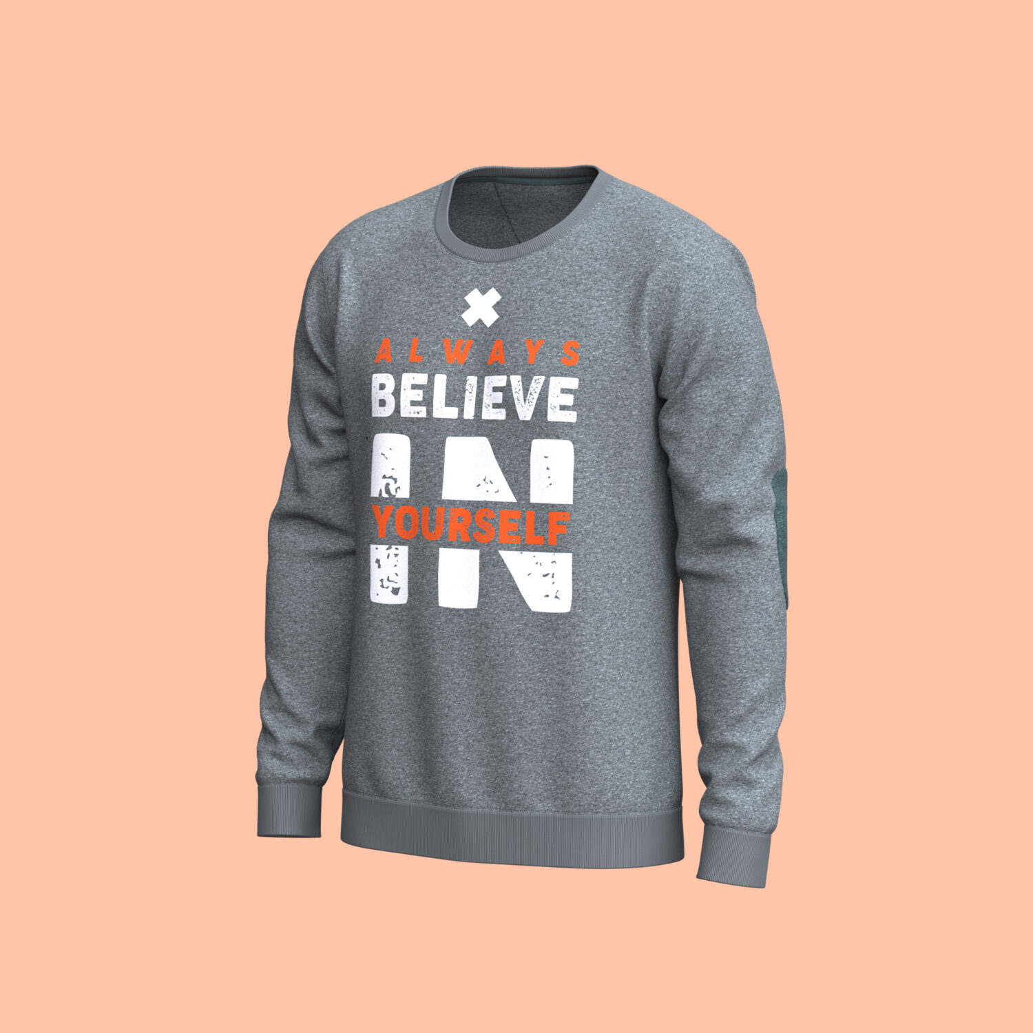 Men's Virtual Sweatshirt 3D apparel product view 1
