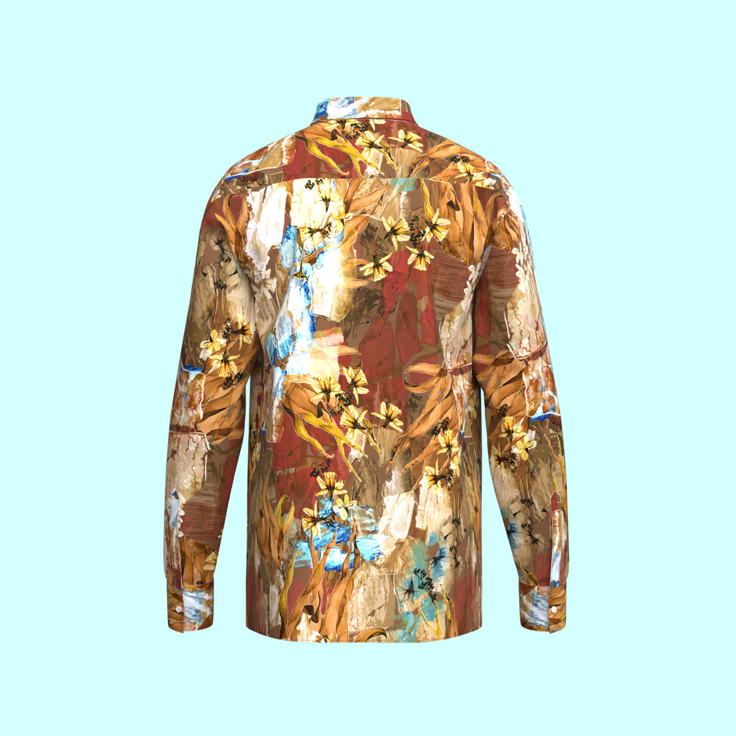 Men's Tropical Full Sleeve Shirt 3D apparel product view 1