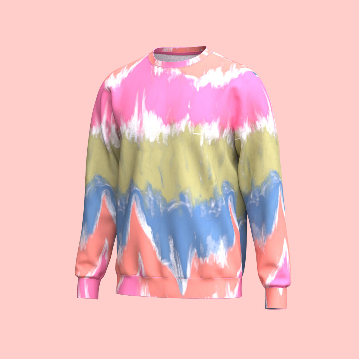 Men's Digital Tie Dye Sweatshirt - Image 3