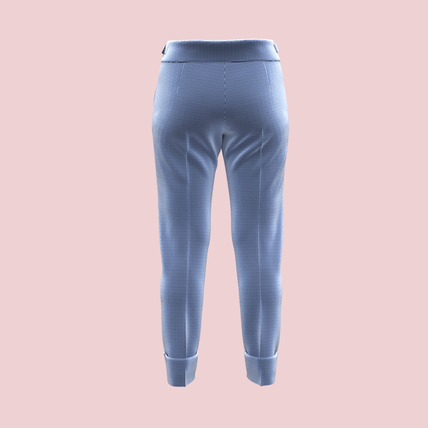 Riviera Ribbed Trousers 3D apparel product view 1