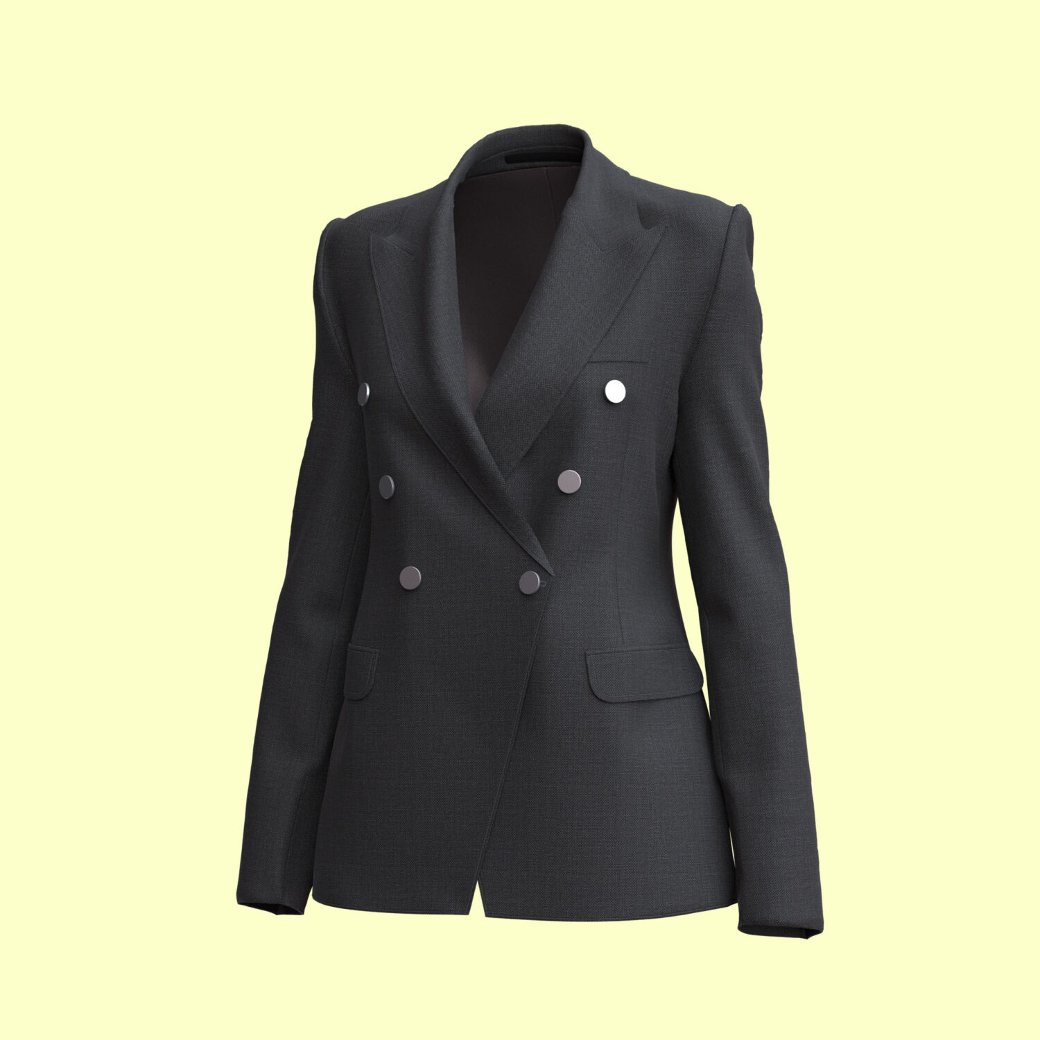 Women Executive Edge Blazer 3D apparel product view 1