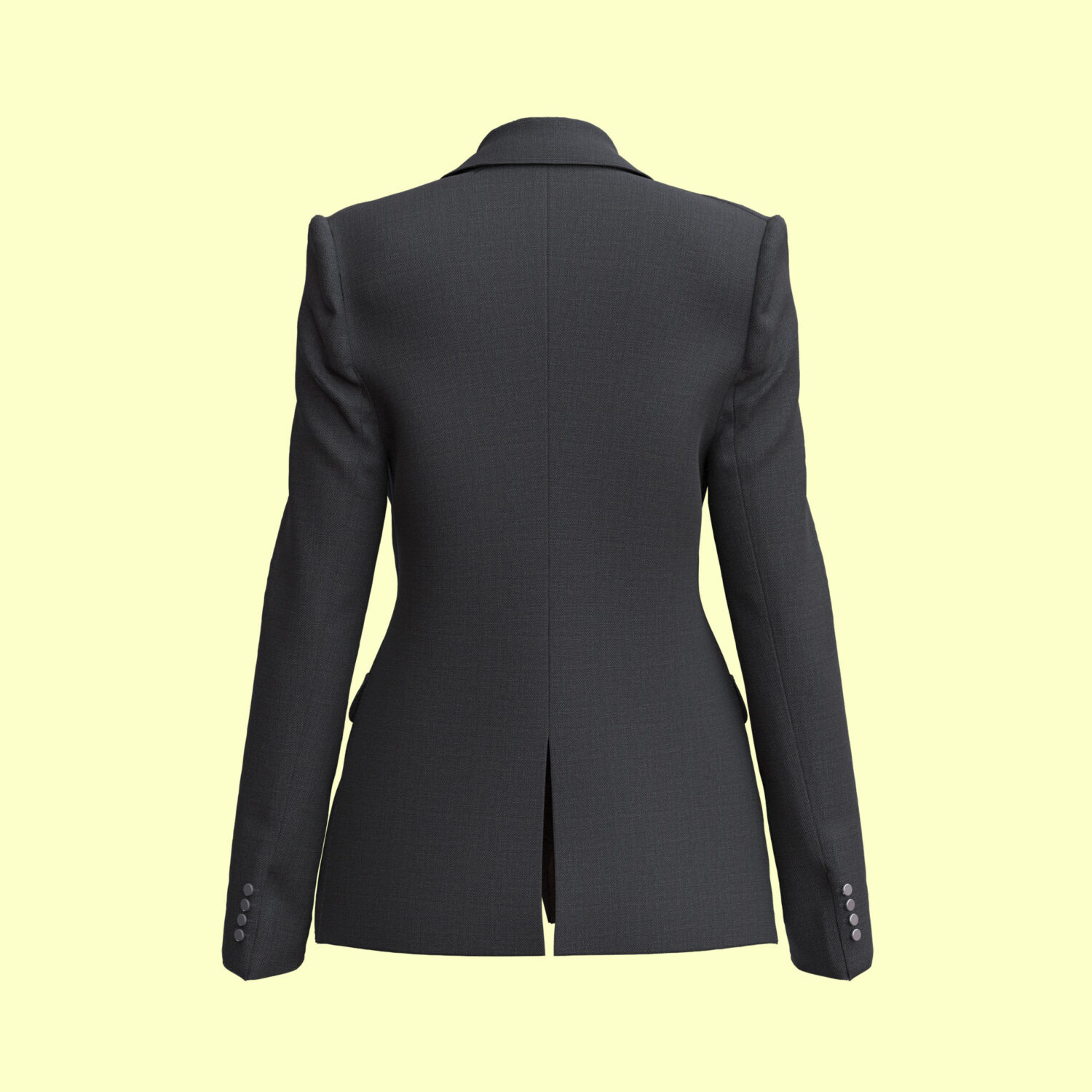 Women Executive Edge Blazer 3D apparel product view 2