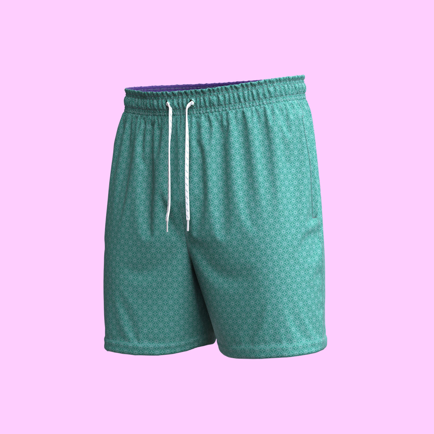 Men Aqua Swim Shorts 3D apparel product view 1