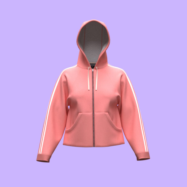 Velocity Vibe Cropped Zip Hoodie