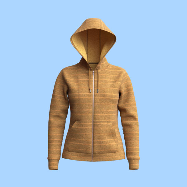 Sunset Stripes Zip Hoodie