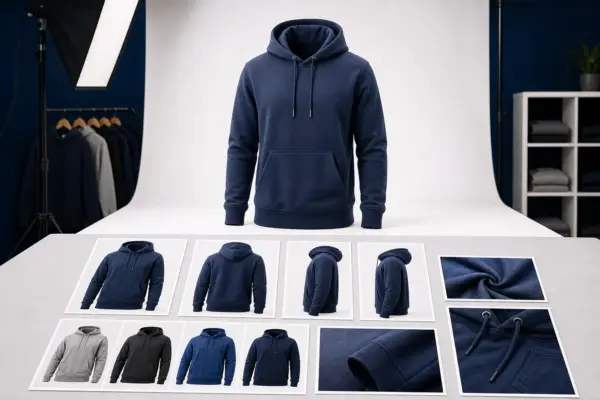 Amazon apparel photography requirements with ecommerce clothing image set