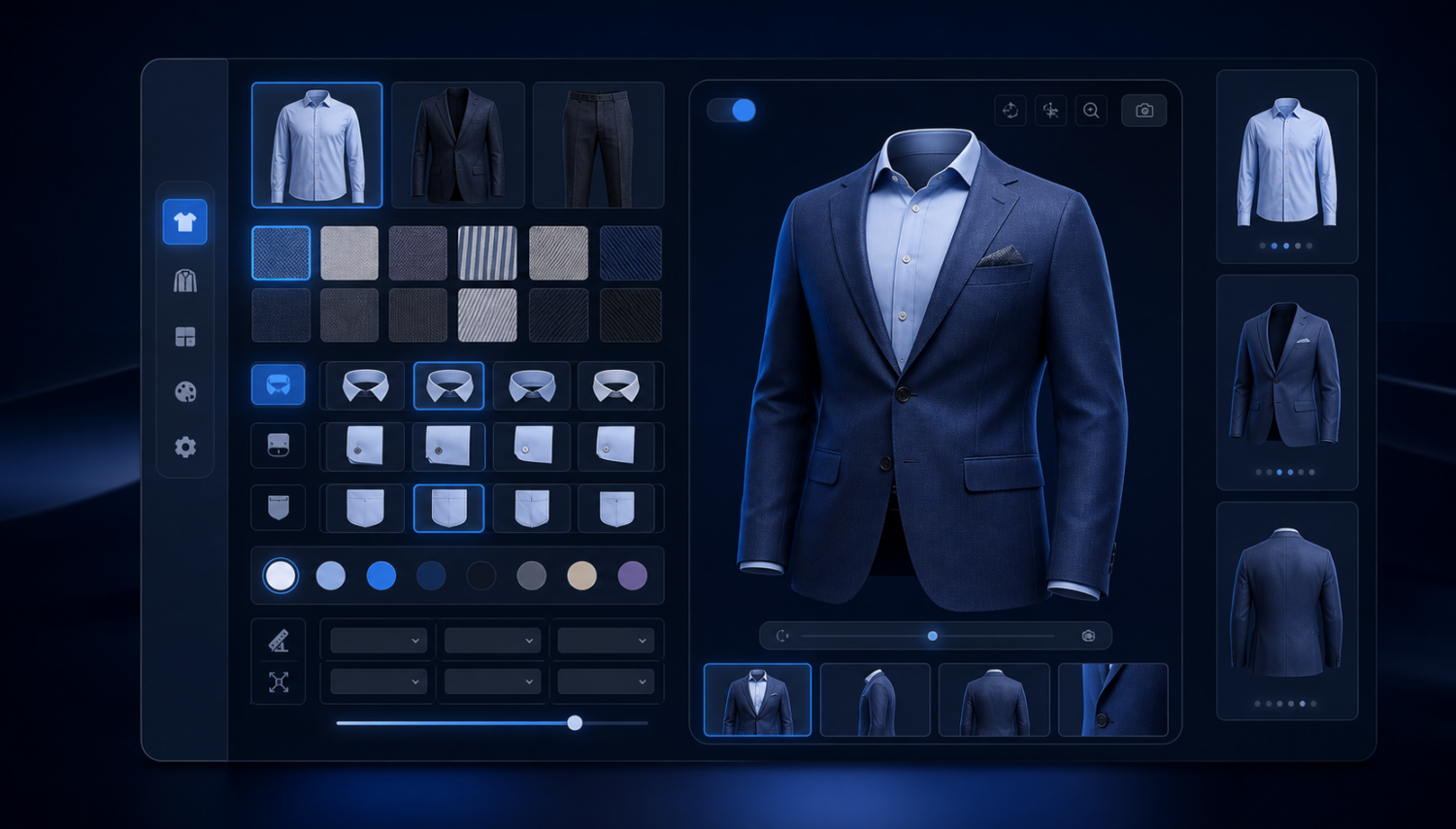 Best 3D Clothing &Amp; Fashion Design Software (2026): Top 8 Tools 4 Apparel product configurator interface with 3d garment preview and fabric options