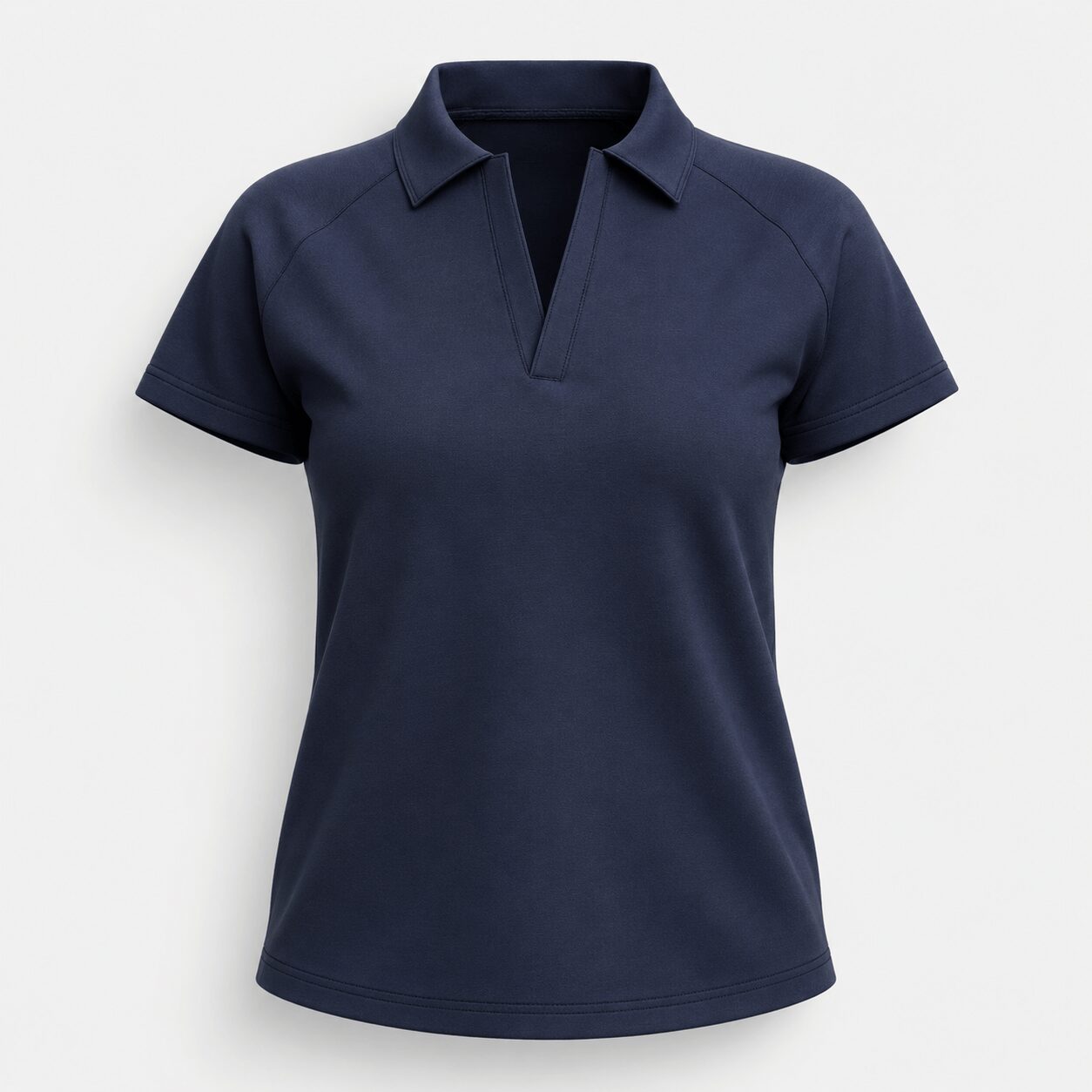 Women's short sleeve polo shirt 3d apparel model by binarycloth