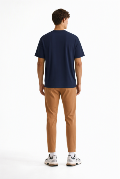 Bc10737 Back View — Men&Amp;#8217;S T-Shirt In Navy Bc10737 back view — men's t-shirt in navy