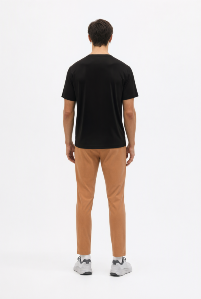 Bc10830 Back View — Men&Amp;#8217;S T-Shirt In Black Bc10830 back view — men's t-shirt in black