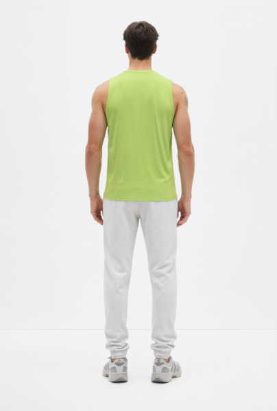 Bc11842 Back View — Men&Amp;#8217;S Sleeveless Top In Lime Bc11842 back view — men's sleeveless top in lime