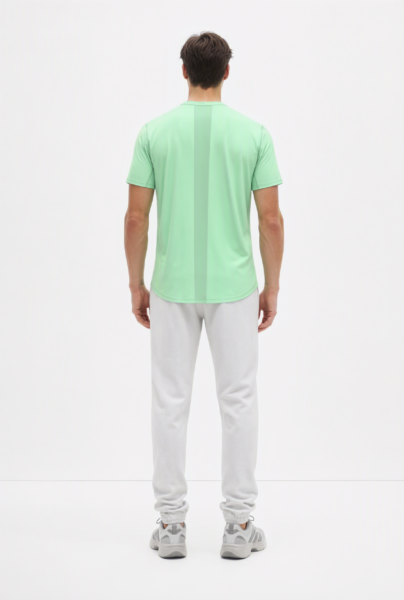 Bc12198 Back View — Men&Amp;#8217;S T-Shirt In Mint Green Bc12198 back view — men's t-shirt in mint green