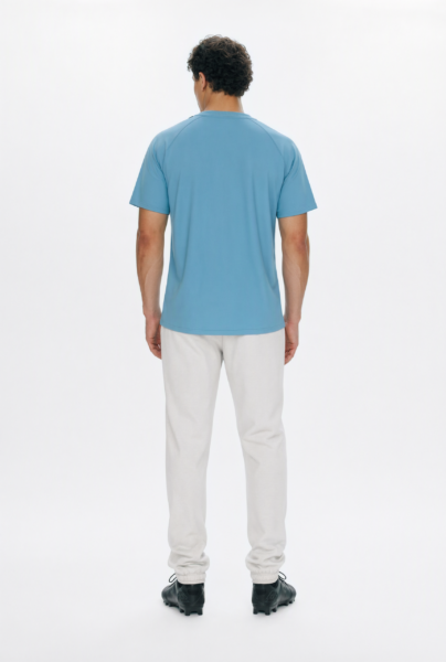 Bc125599 Back View — Men&Amp;#8217;S T-Shirt In Dusty Blue Bc125599 back view — men's t-shirt in dusty blue
