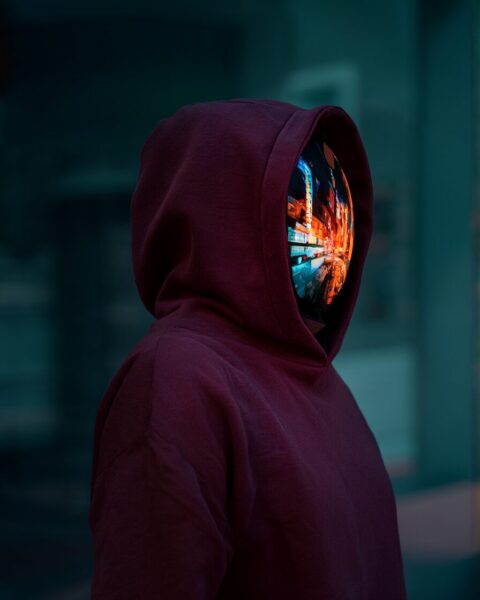 Reflective Hoodie Silhouette Reflective hoodie silhouette — ai-generated fashion concept